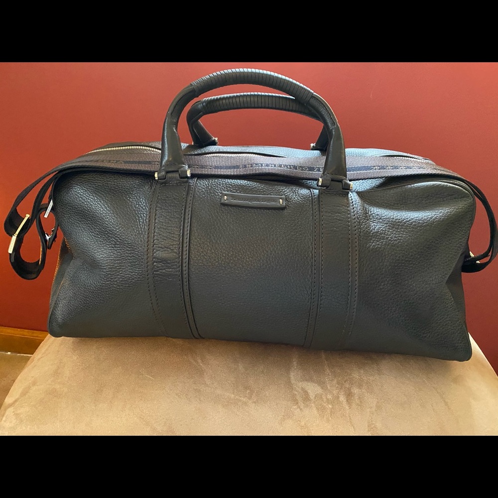 ERMENEGILDO ZEGNA leather duffel